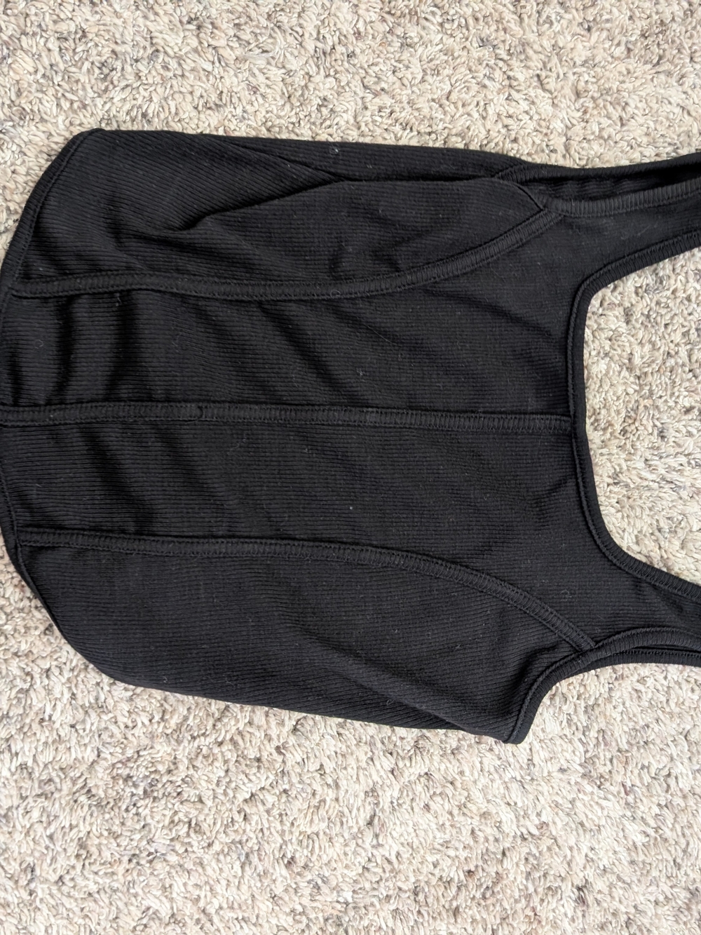 ILLA ILLA Black Ribbed Kids One-Piece Tank Bodysuit